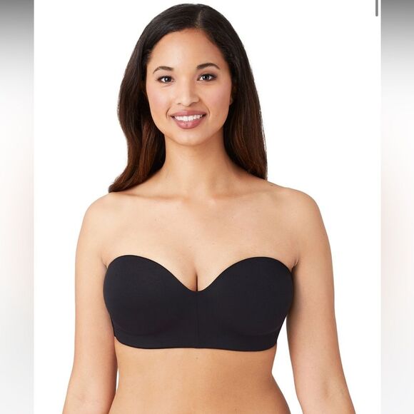 Wacoal Staying Power Wire Free Strapless Bra in Black Size 32DDD NEW NWT $68 - Picture 2 of 9